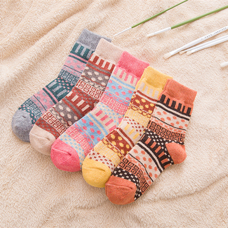 Women Winter Thick Socks (5 Pairs)