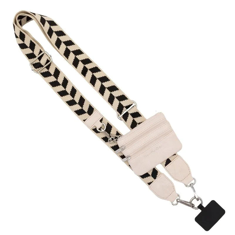 Diamond Print Strap with Small Bag