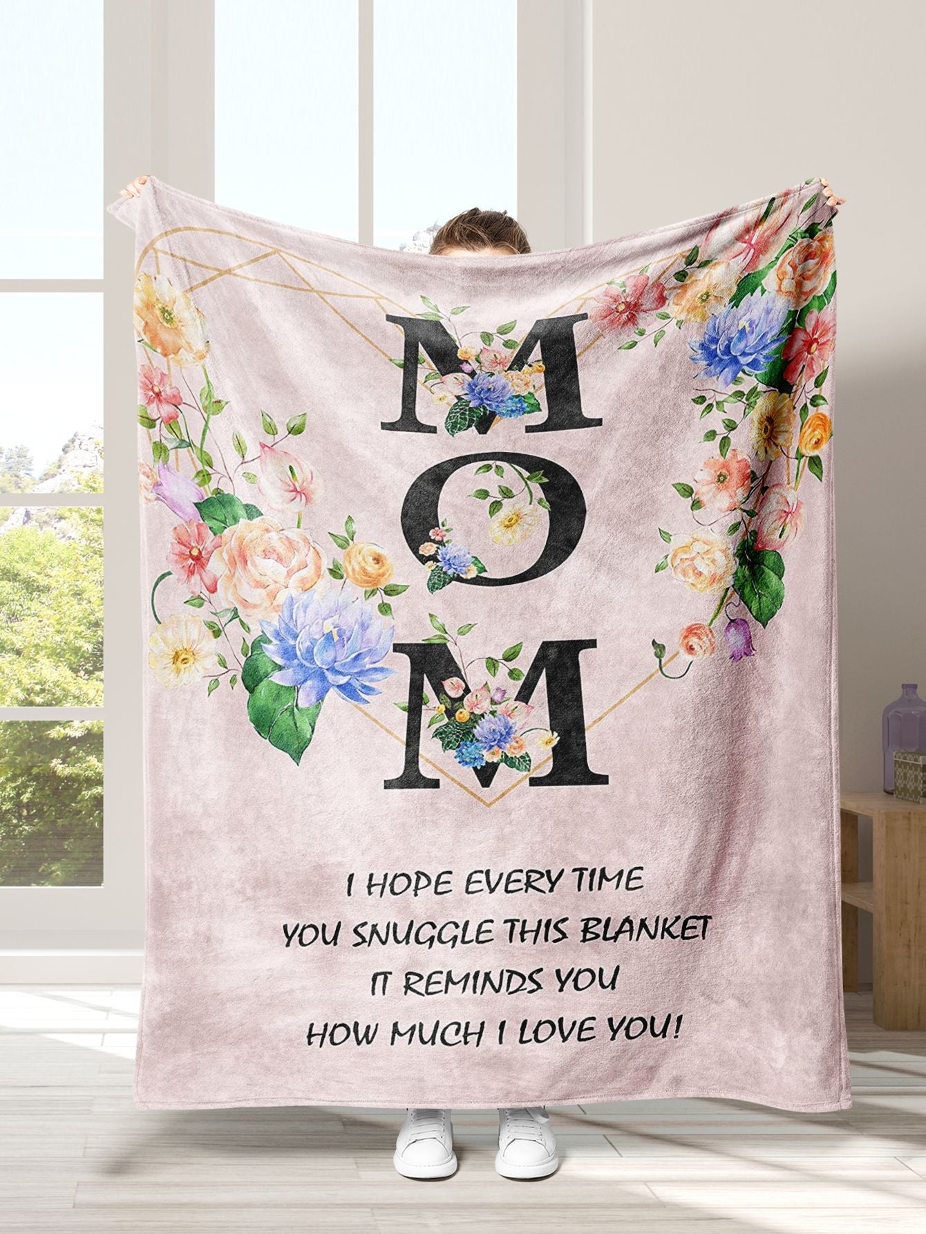 Hot Selling Mother Day Flannel Blanket