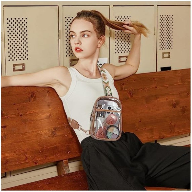 Transparent Women Chest Bag