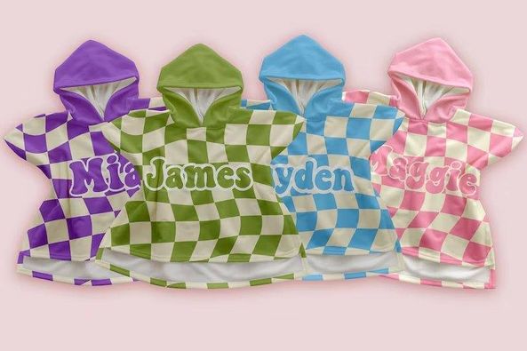 Kid Custom Name Hooded Bathrobe