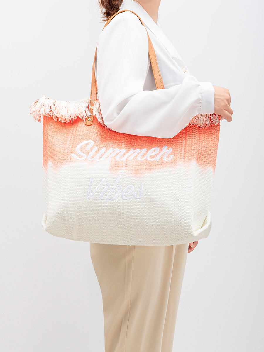 Summer Vibes Canvas Tote Bag