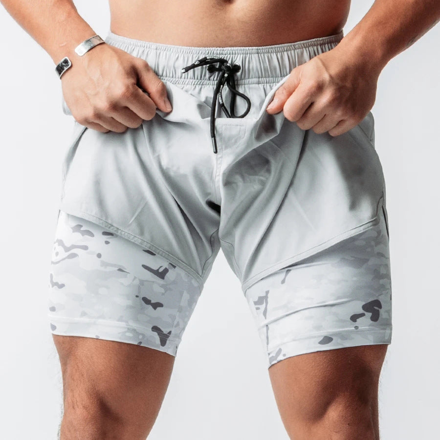 Men Double Pocket Shorts