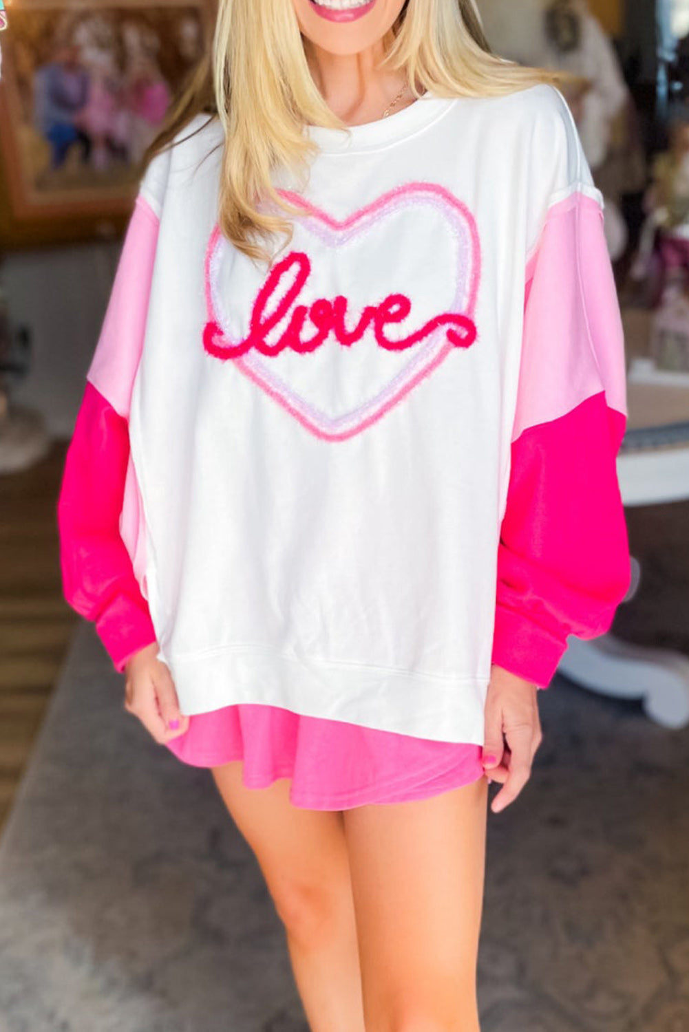 Pink Valentine Day Sweatshirt