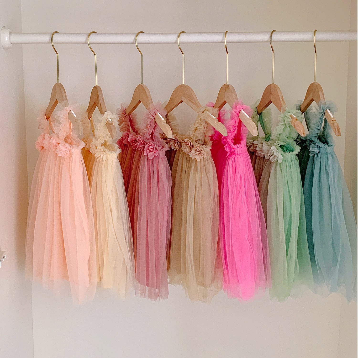 Kid Floral Mesh Mini Dress