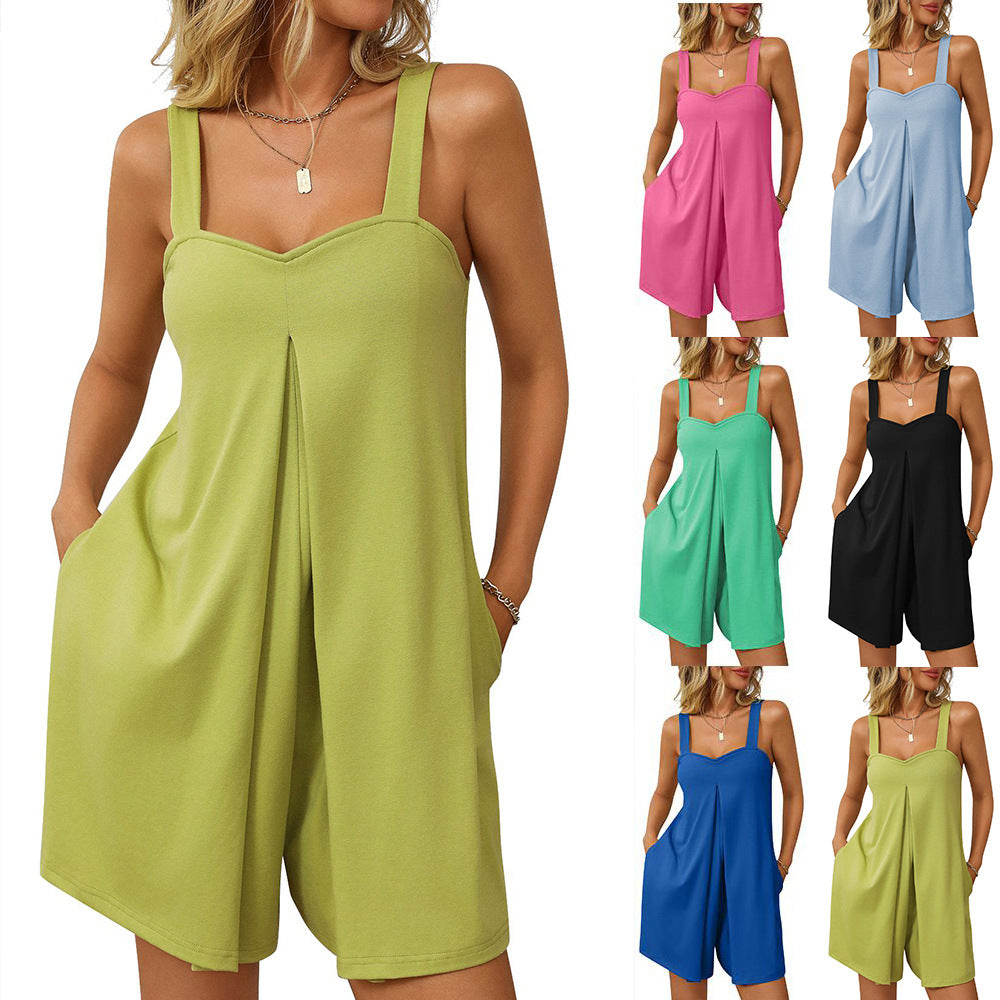 Fashion Women Outdoor Camisole Jumpsuit