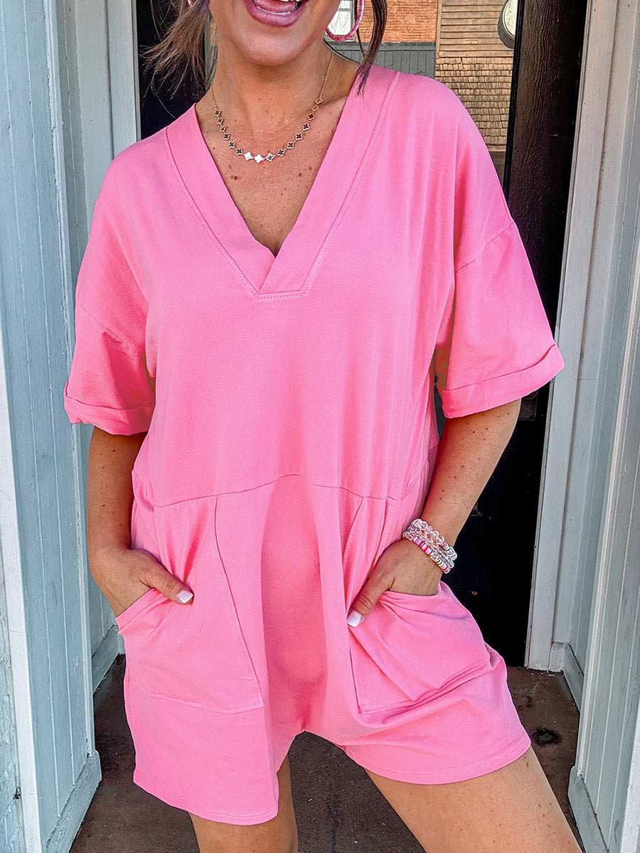 Simple Versatile Multi Pocket Jumpsuit