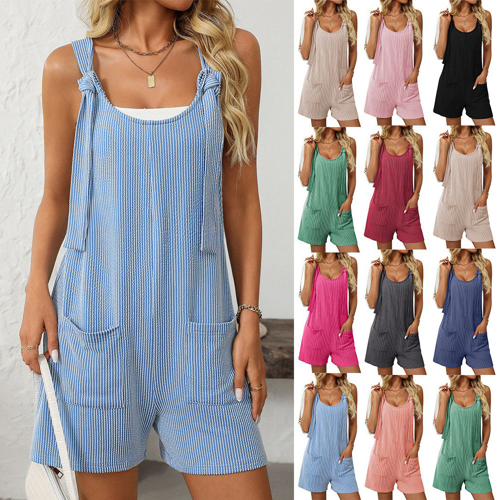 Women Summer Casual Jumpsuit Overalls